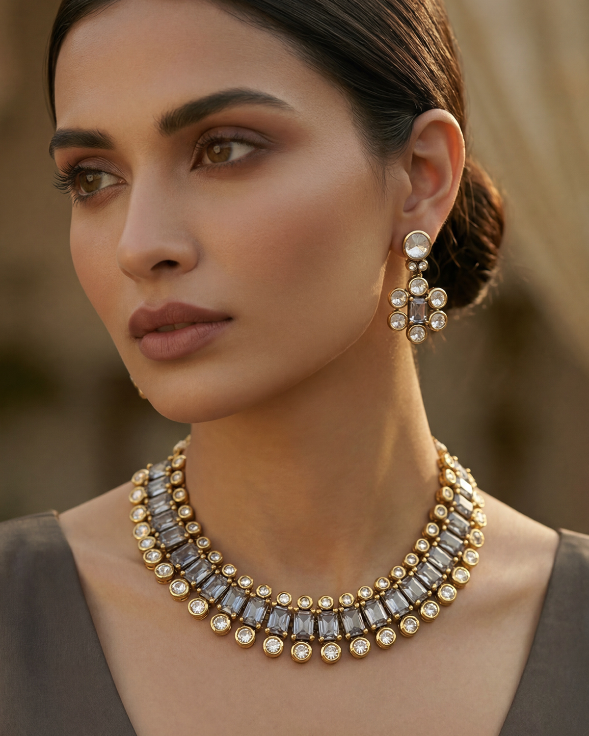 Zyana Dual Tone Necklace