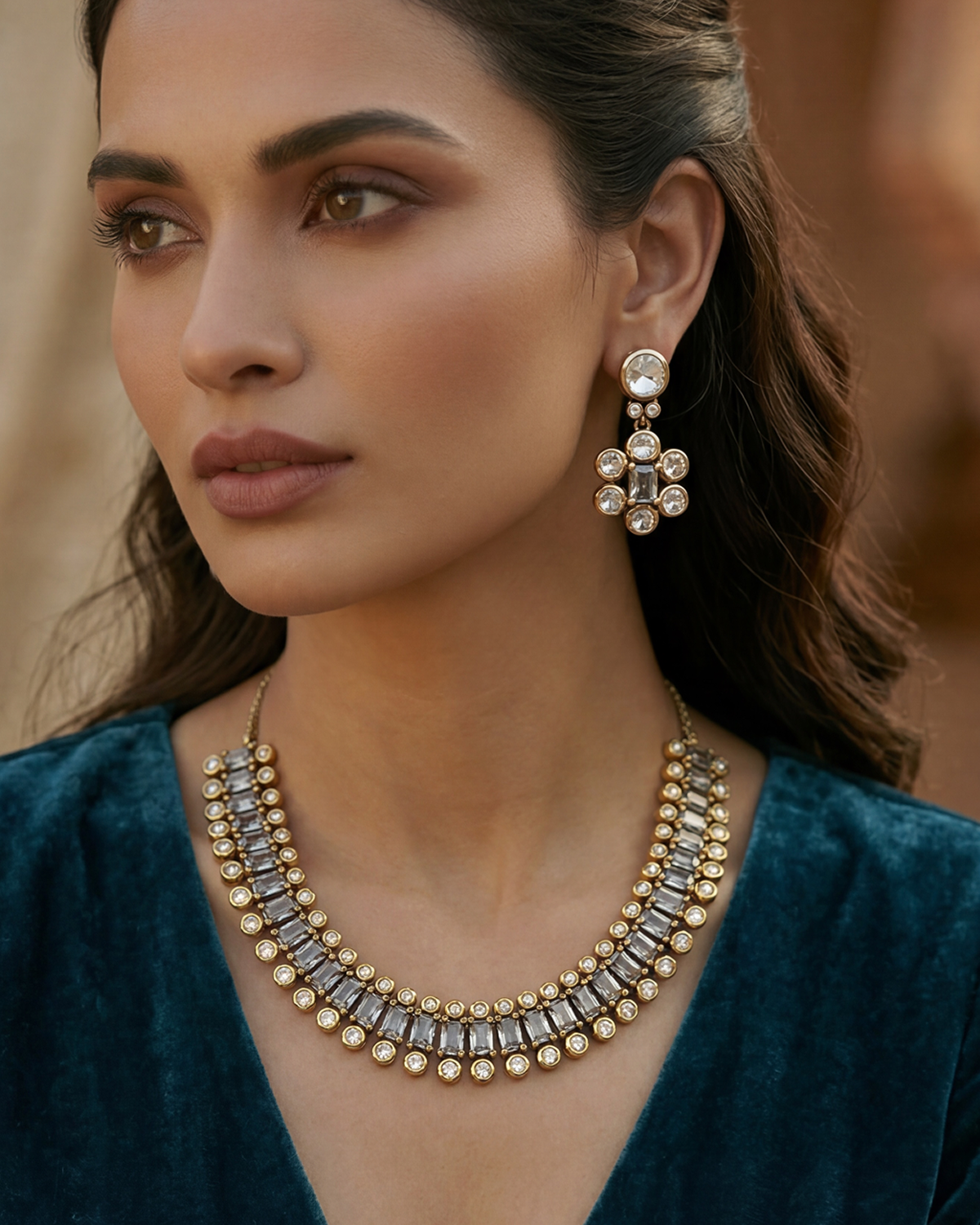 Zyana Dual Tone Necklace