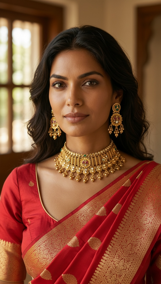 Svarn Rangrez Choker Set