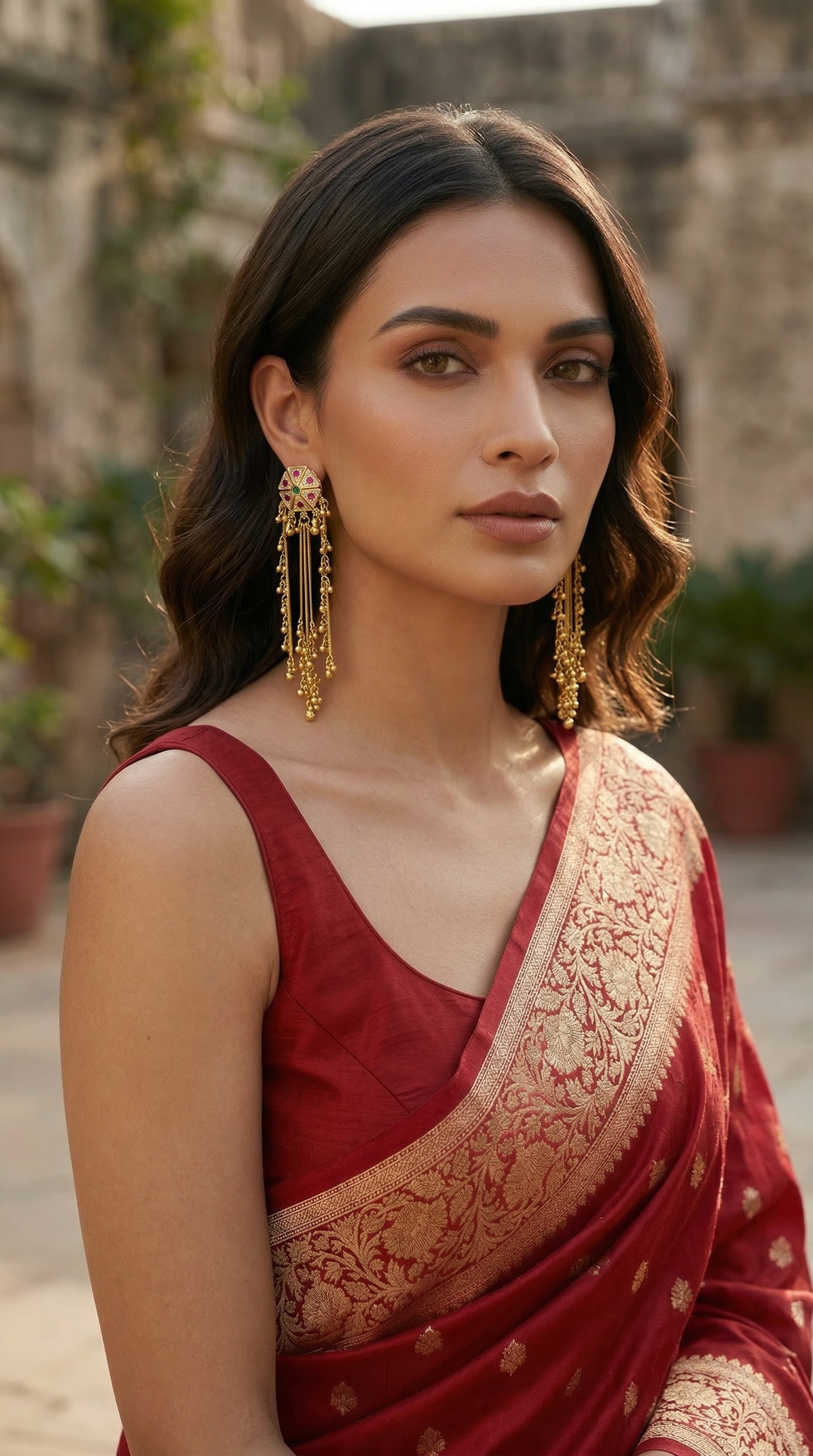 Kashmiri Noor Tassel Earrings