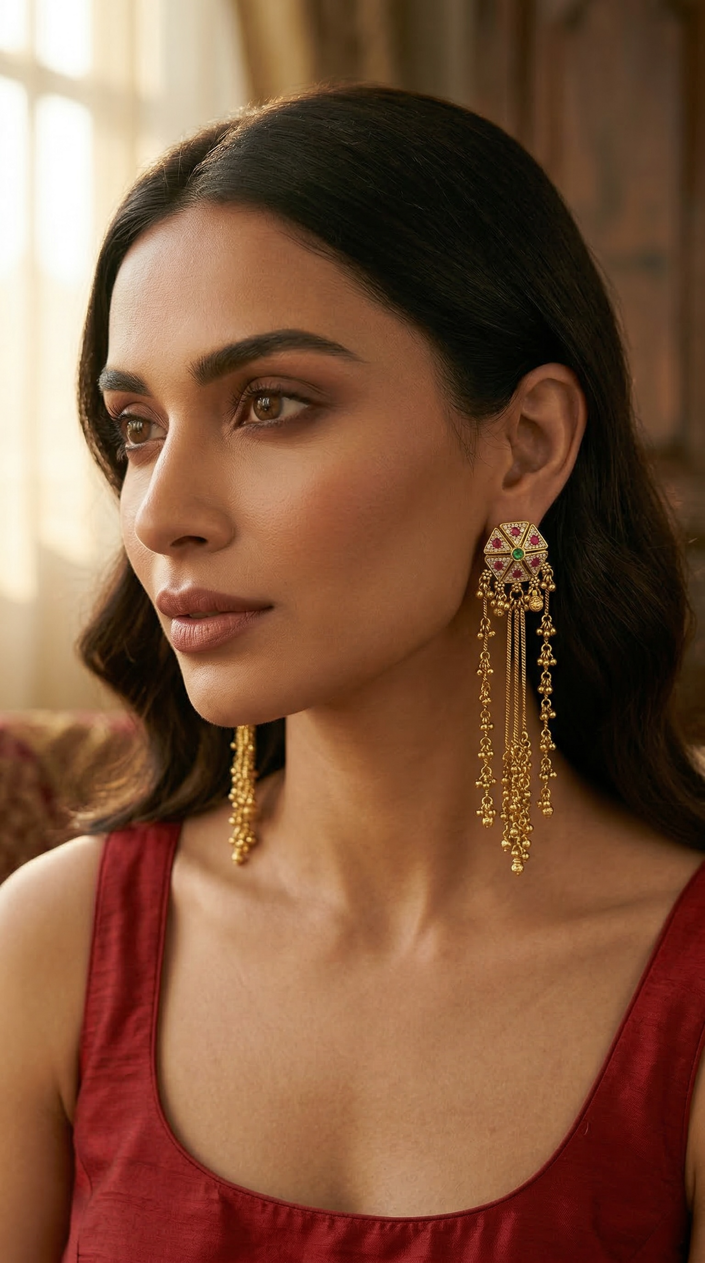 Kashmiri Noor Tassel Earrings