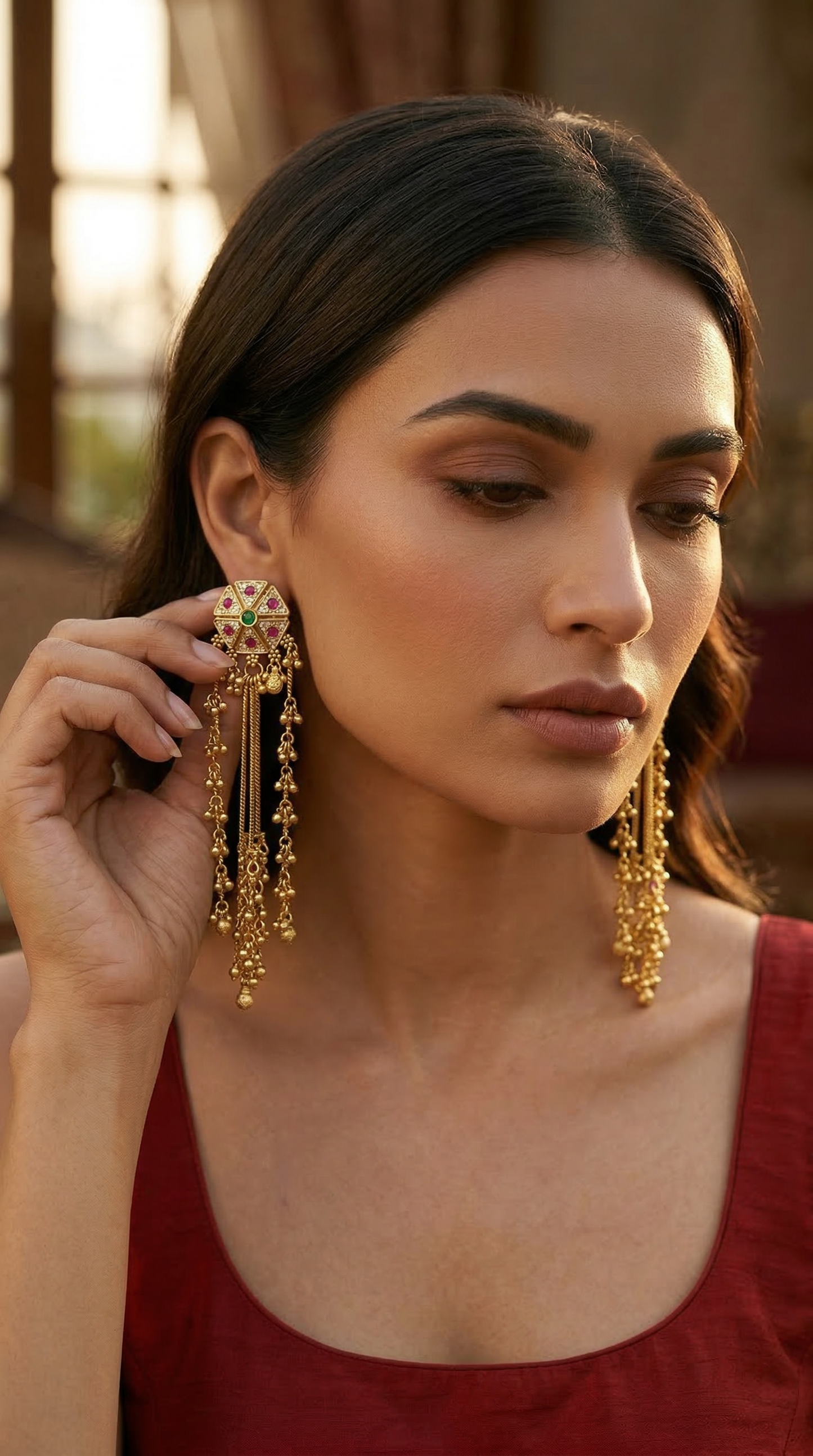 Kashmiri Noor Tassel Earrings