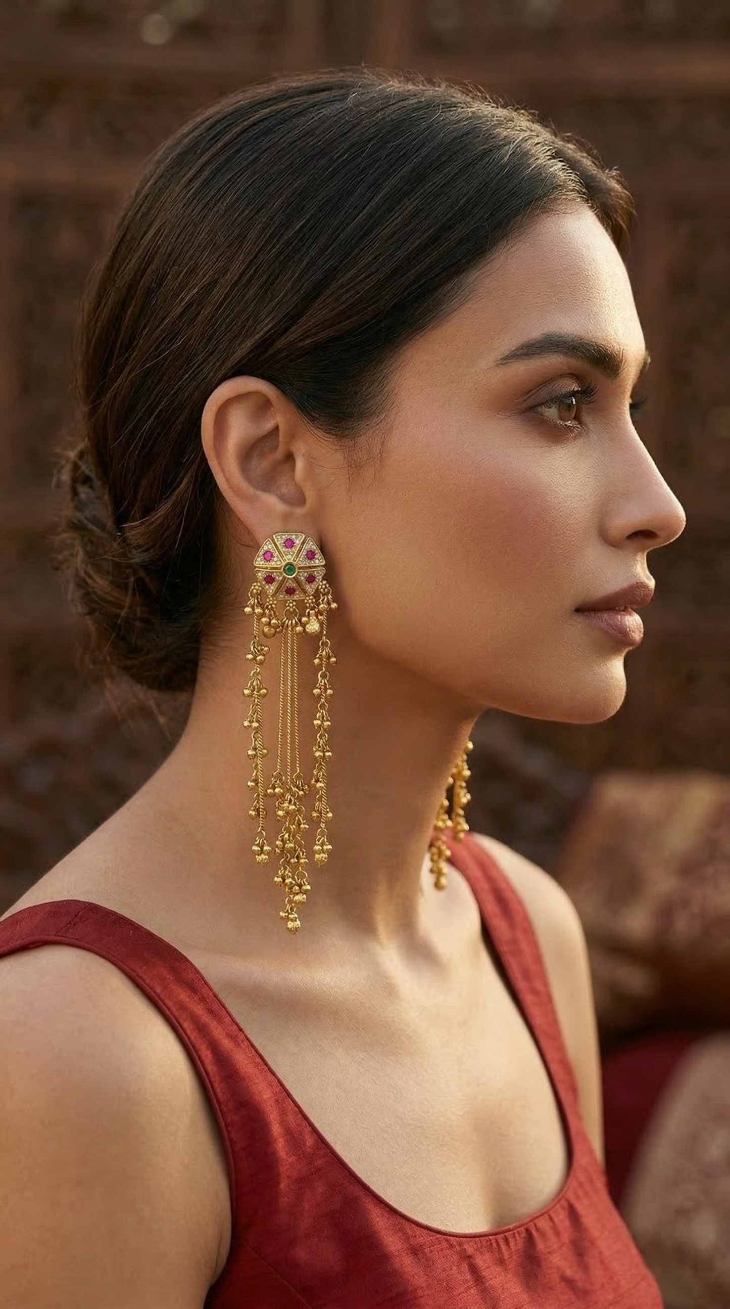 Kashmiri Noor Tassel Earrings