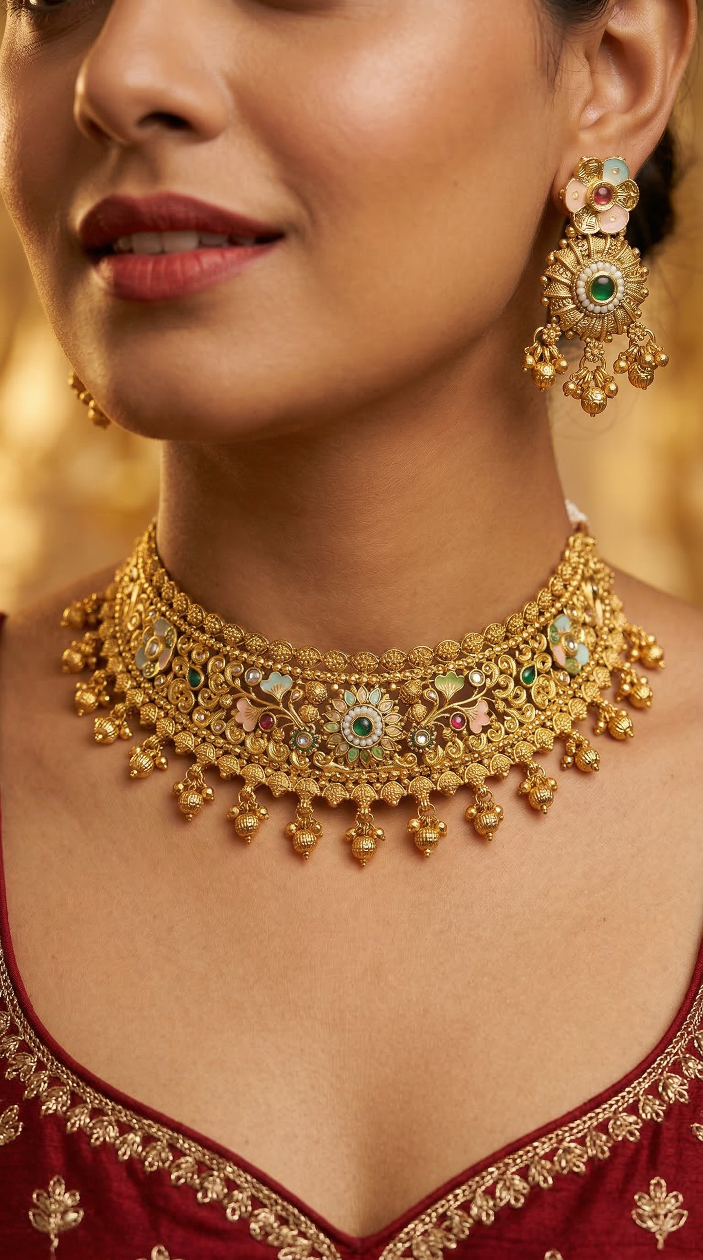 Svarn Rangoli Choker Set
