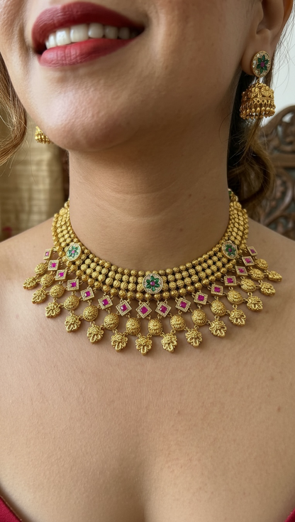 Svarn Phoolkali Necklace Set