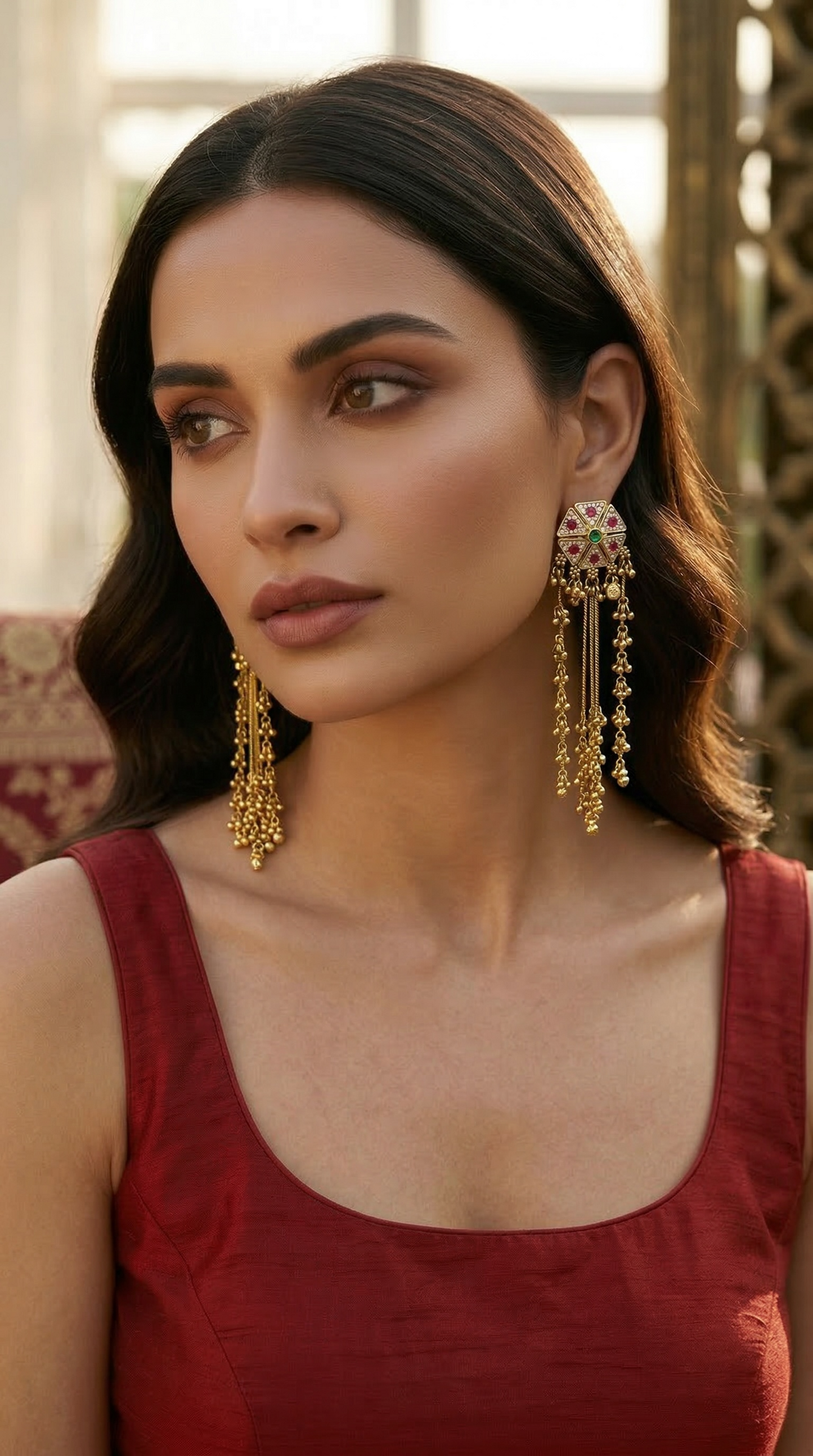 Kashmiri Noor Tassel Earrings