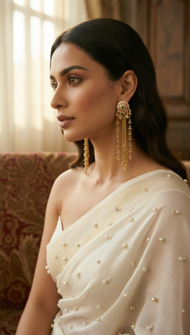 Kashmiri Noor Tassel Earrings