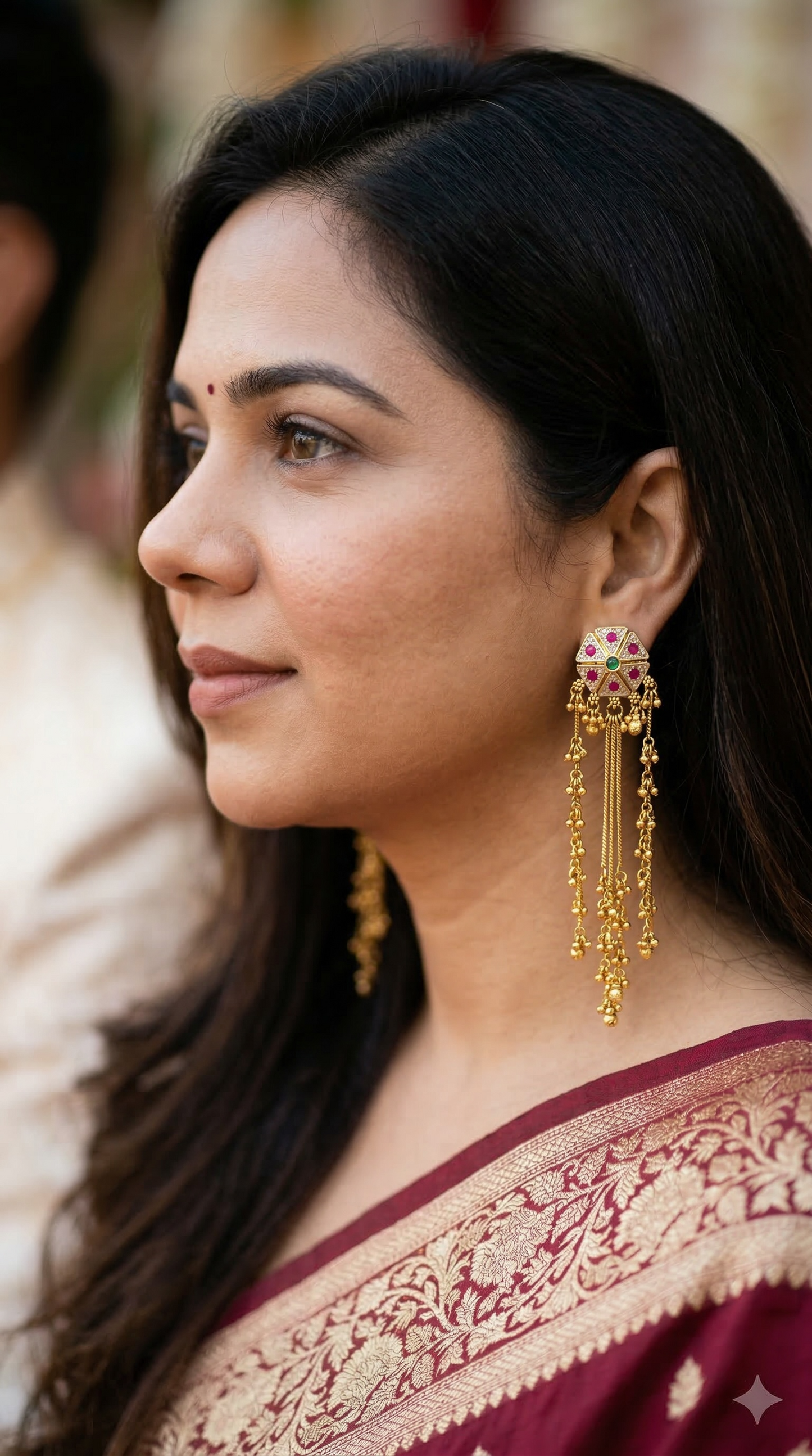 Kashmiri Noor Tassel Earrings