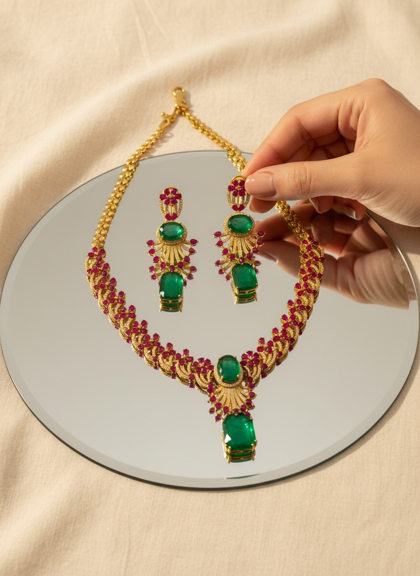Emerald Surya Royale Set