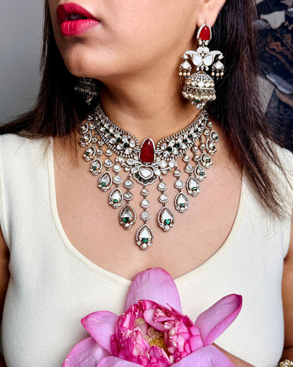 Raaha Waterfall Moissanite Choker