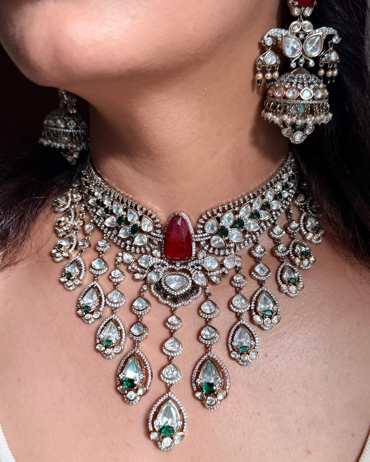 Raaha Waterfall Moissanite Choker