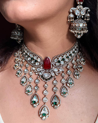 Raaha Waterfall Moissanite Choker