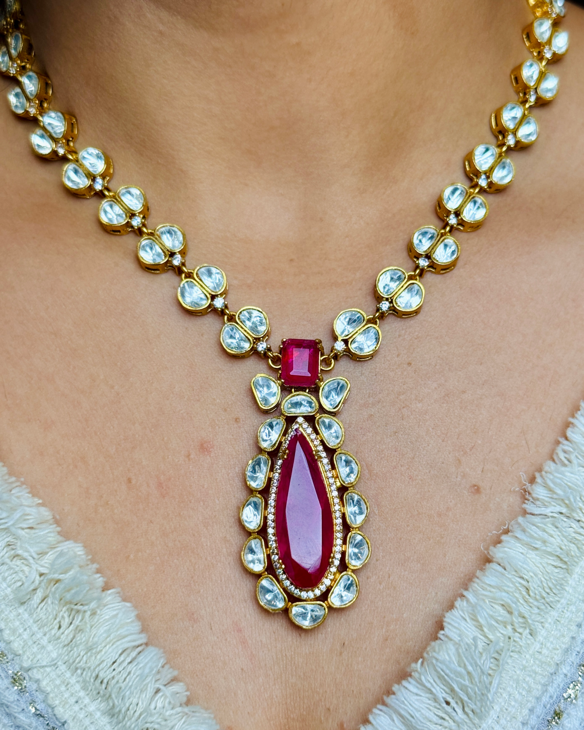 Aria Uncut Polki Necklace