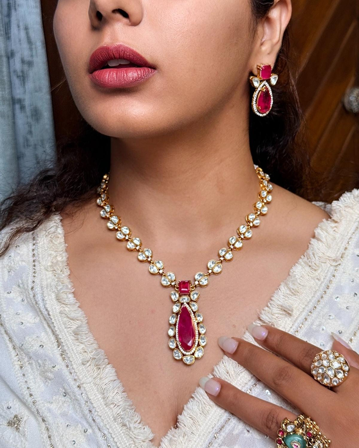Aria Uncut Polki Necklace