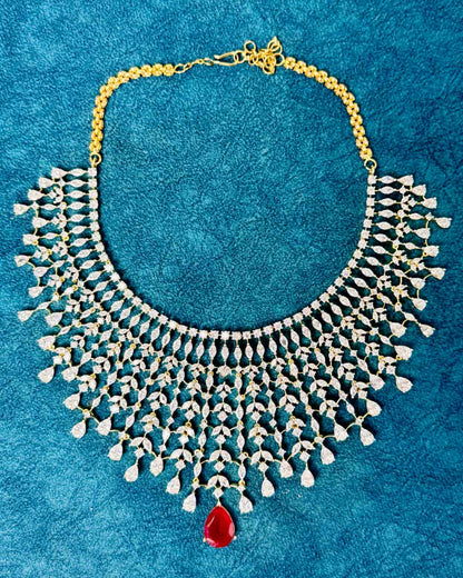 Reyna Diamond Waterfall Necklace