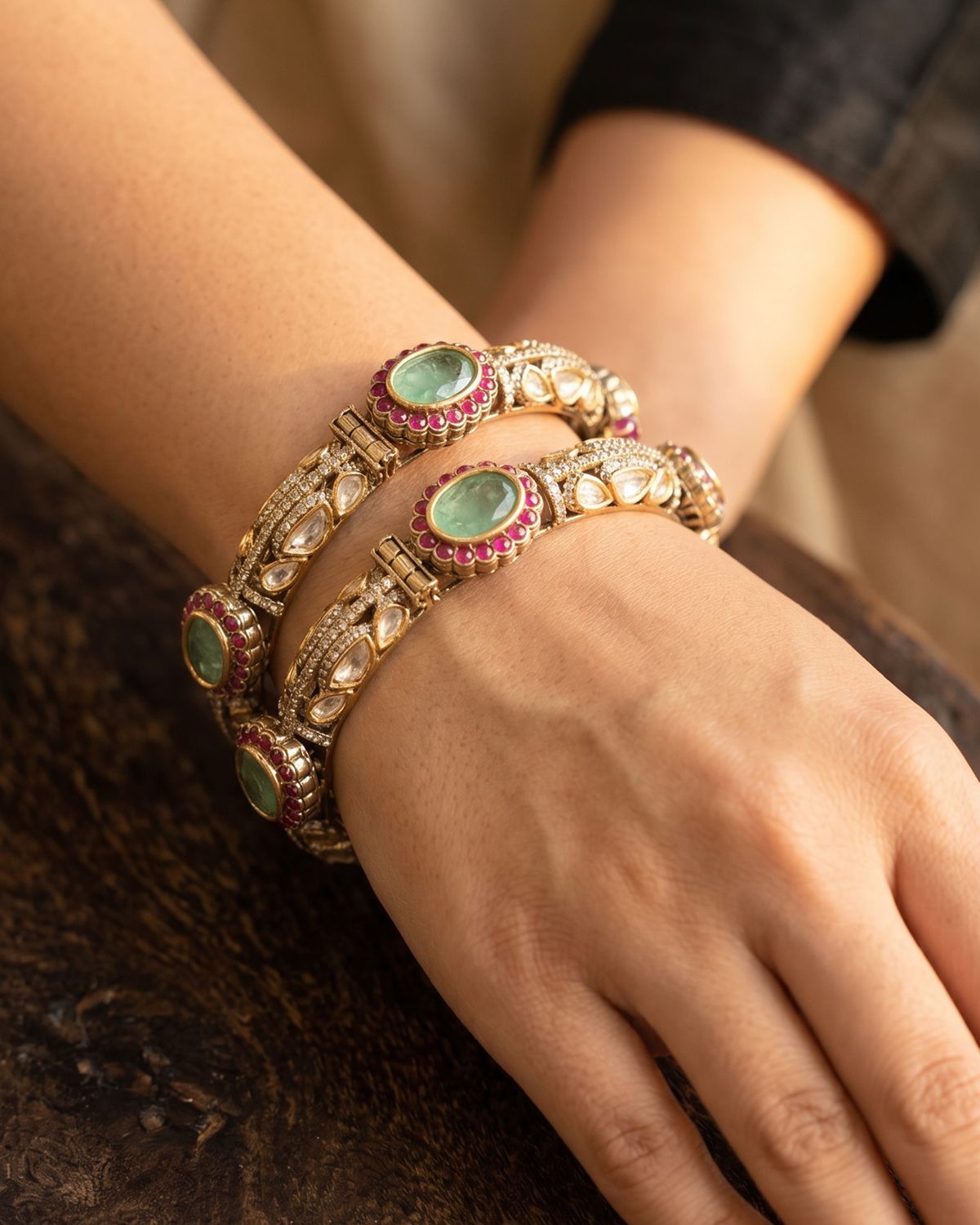 Rhea Moissanite Bangles