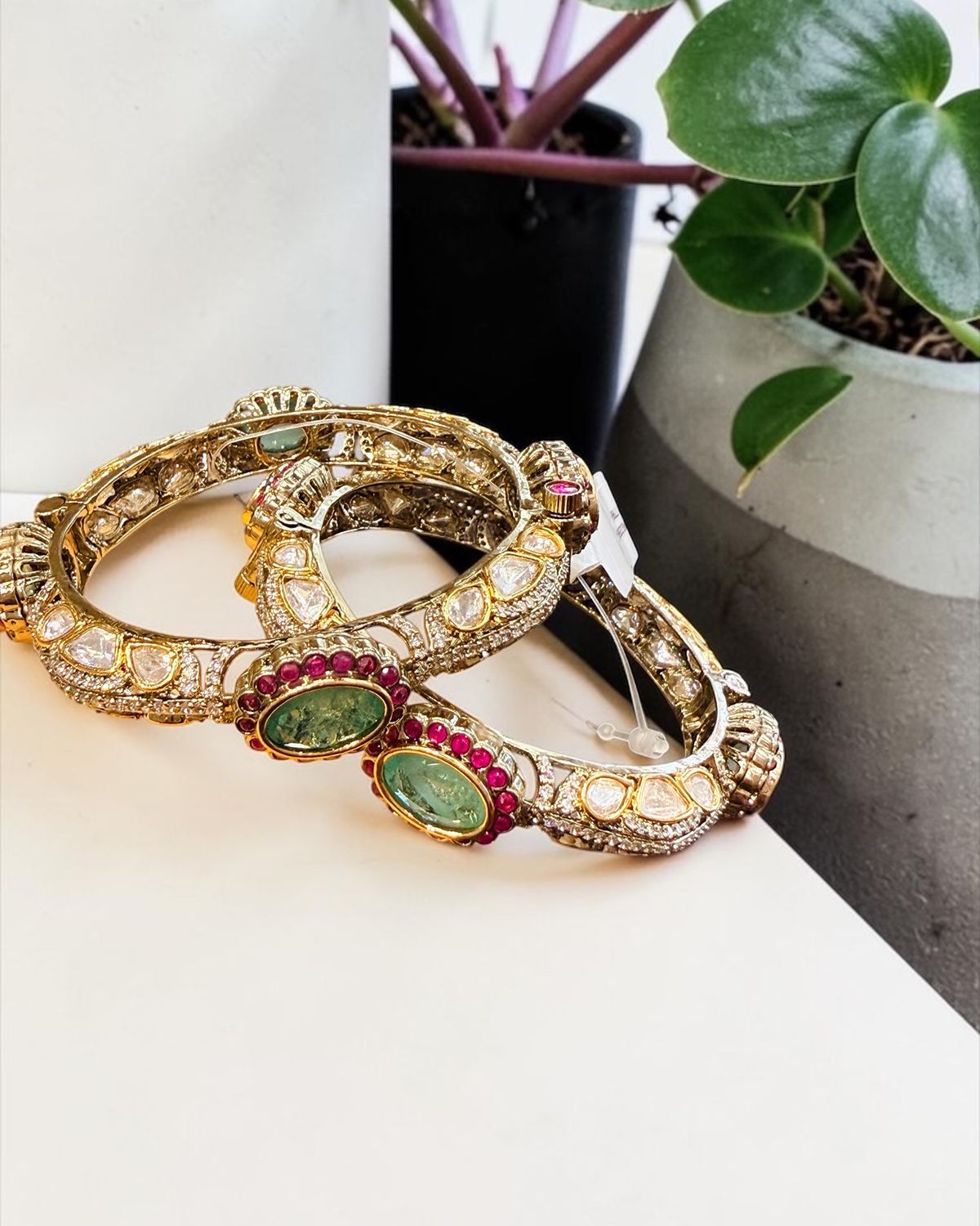 Rhea Moissanite Bangles