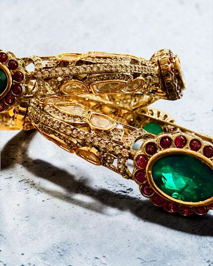 Rhea Moissanite Kada Bangles