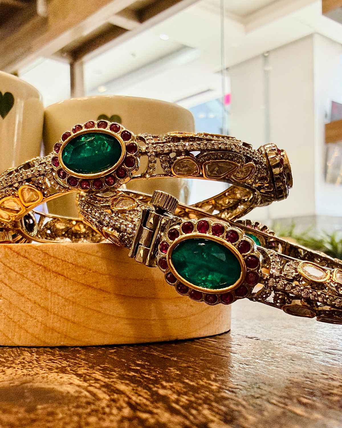 Rhea Moissanite Kada Bangles