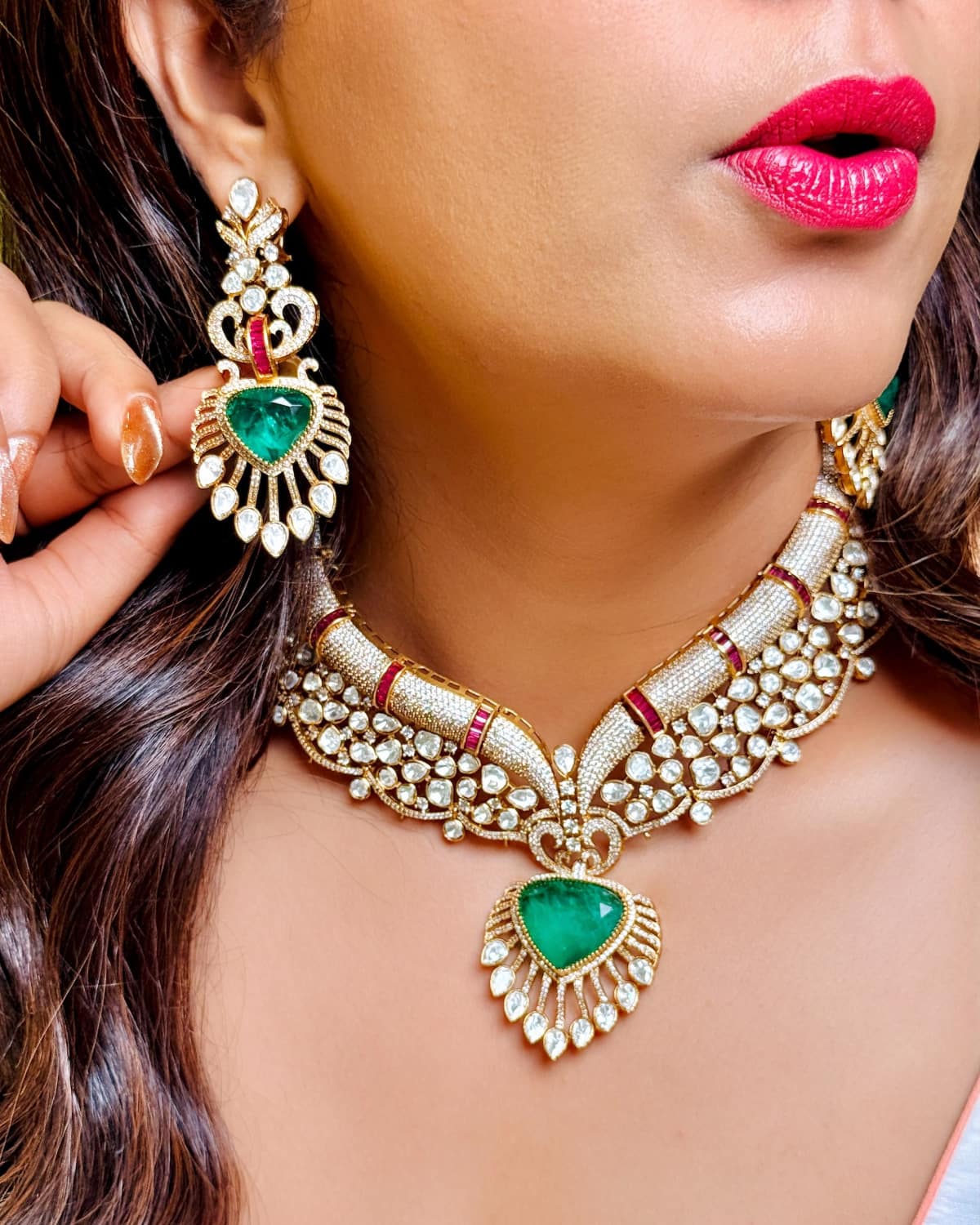 Riva Emerald Statement Necklace