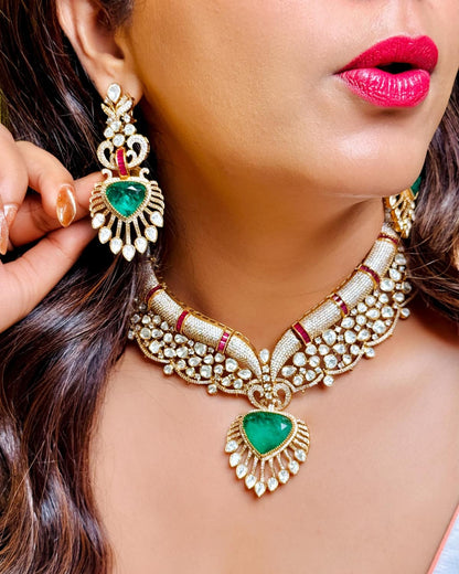 Riva Emerald Statement Necklace