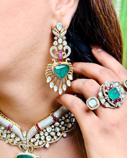 Riva Emerald Statement Necklace