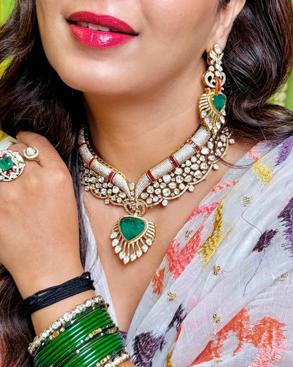 Riva Emerald Statement Necklace