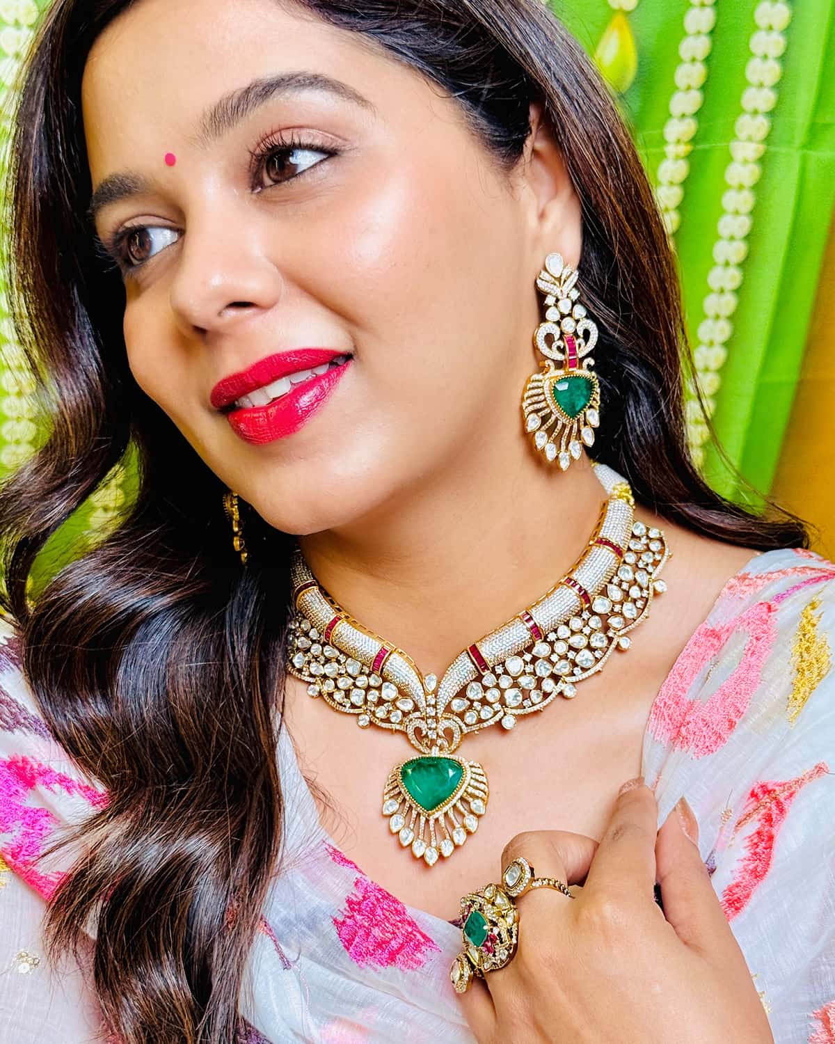 Riva Emerald Statement Necklace