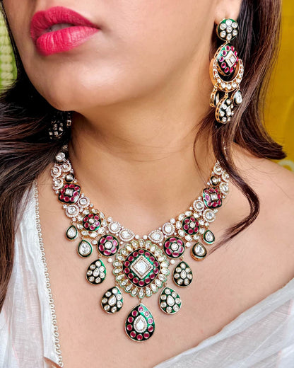 Roohi Meenakari Bridal Necklace