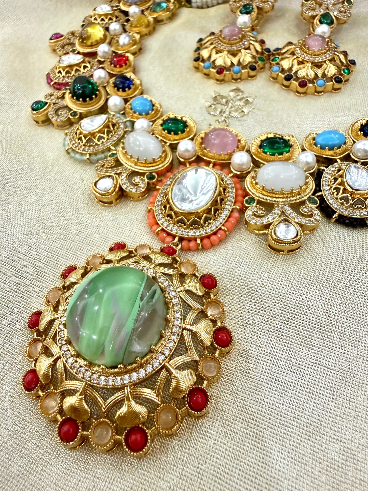 Royale Jashn Navratna Necklace