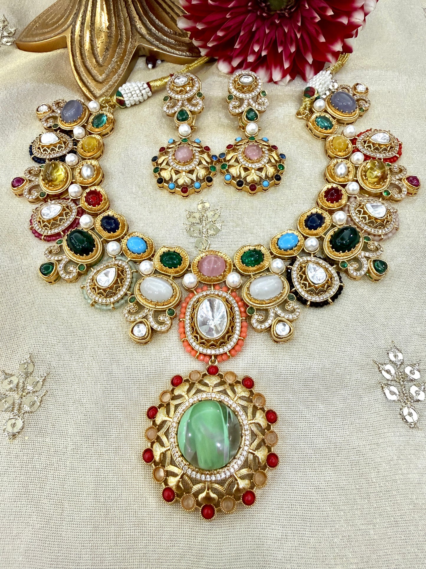 Royale Jashn Navratna Necklace