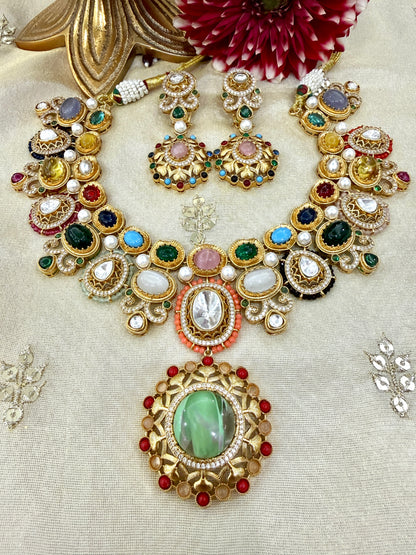 Royale Jashn Navratna Necklace