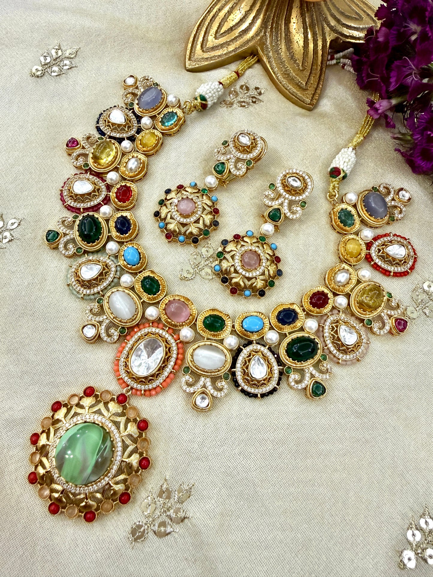 Royale Jashn Navratna Necklace