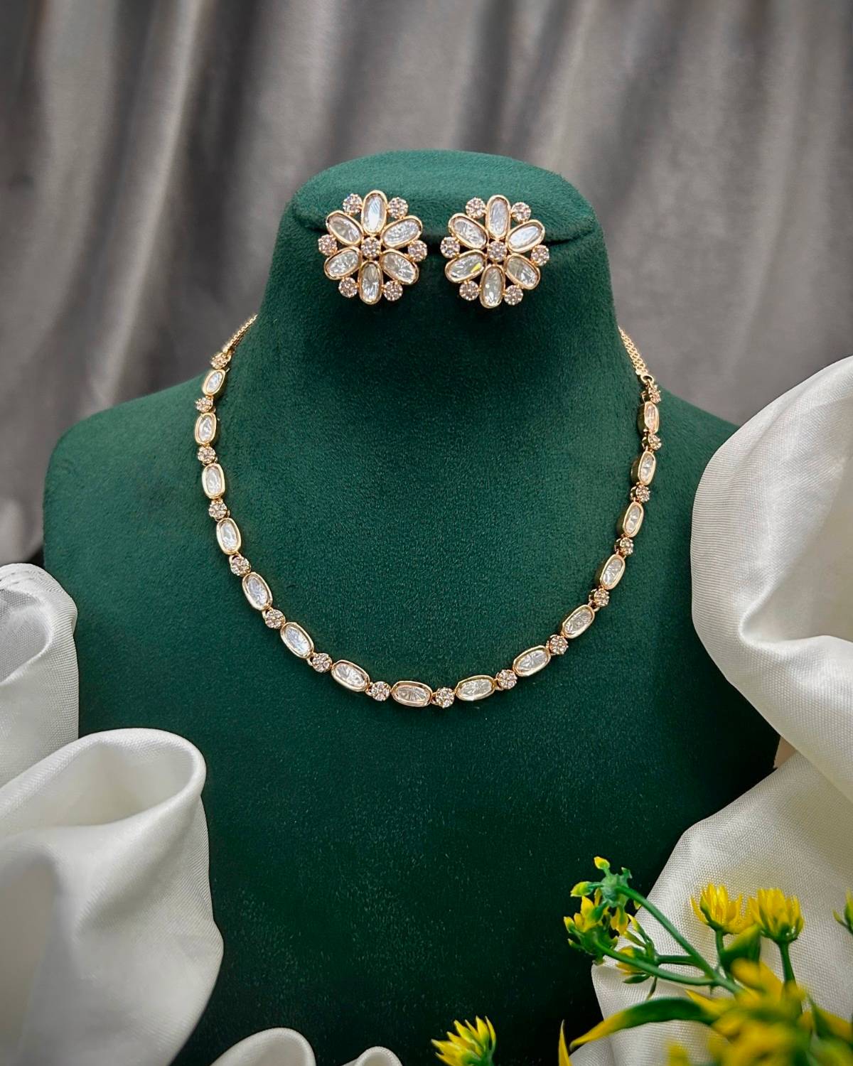 Mahira Triple Layer Polki Stack