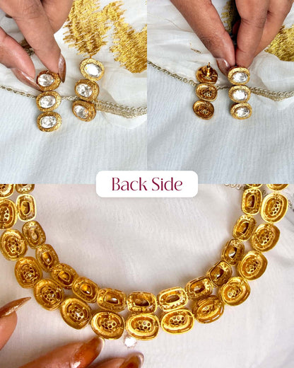 Tara Double-Layer Polki Necklace
