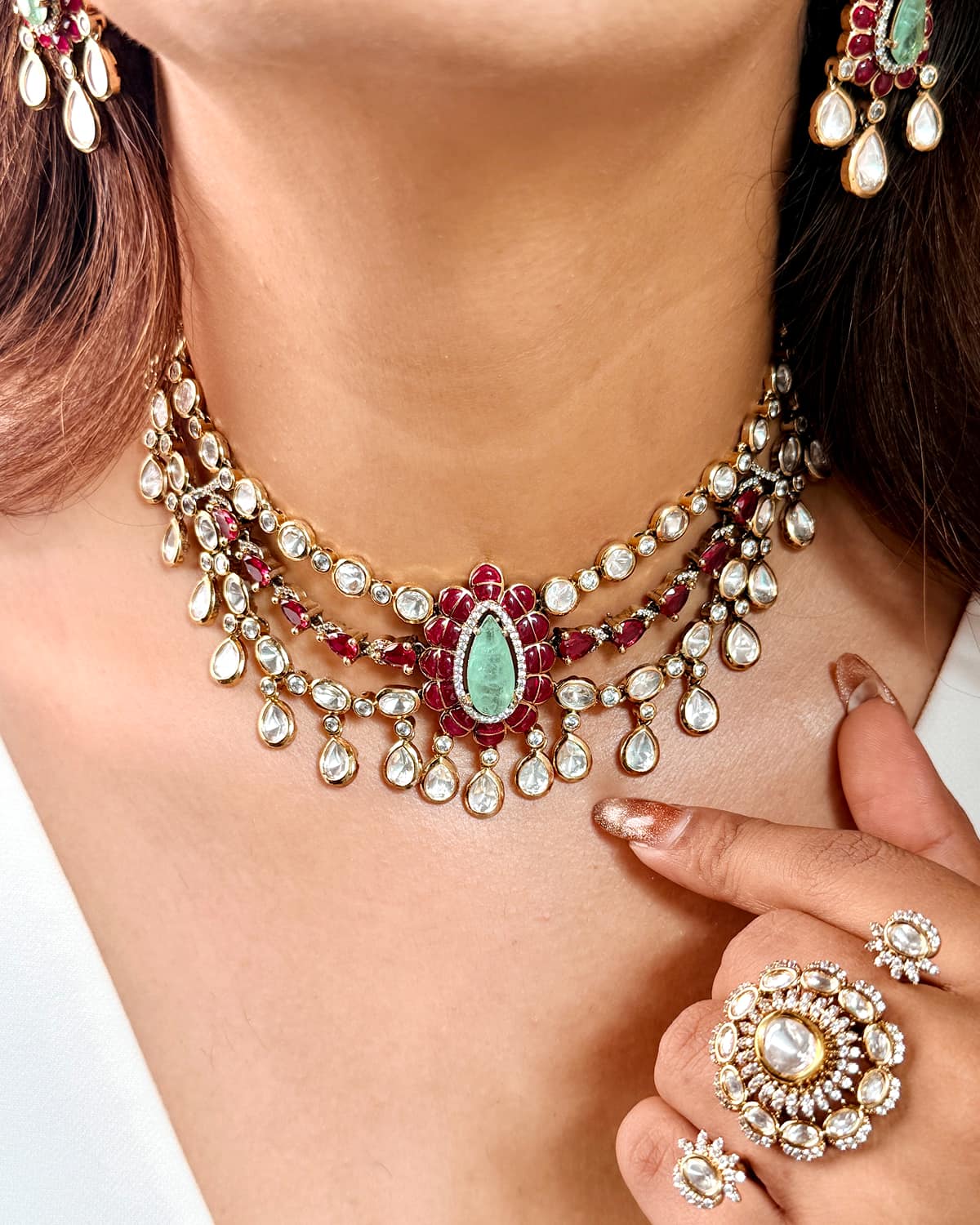 Tarini Royal Moissanite Necklace