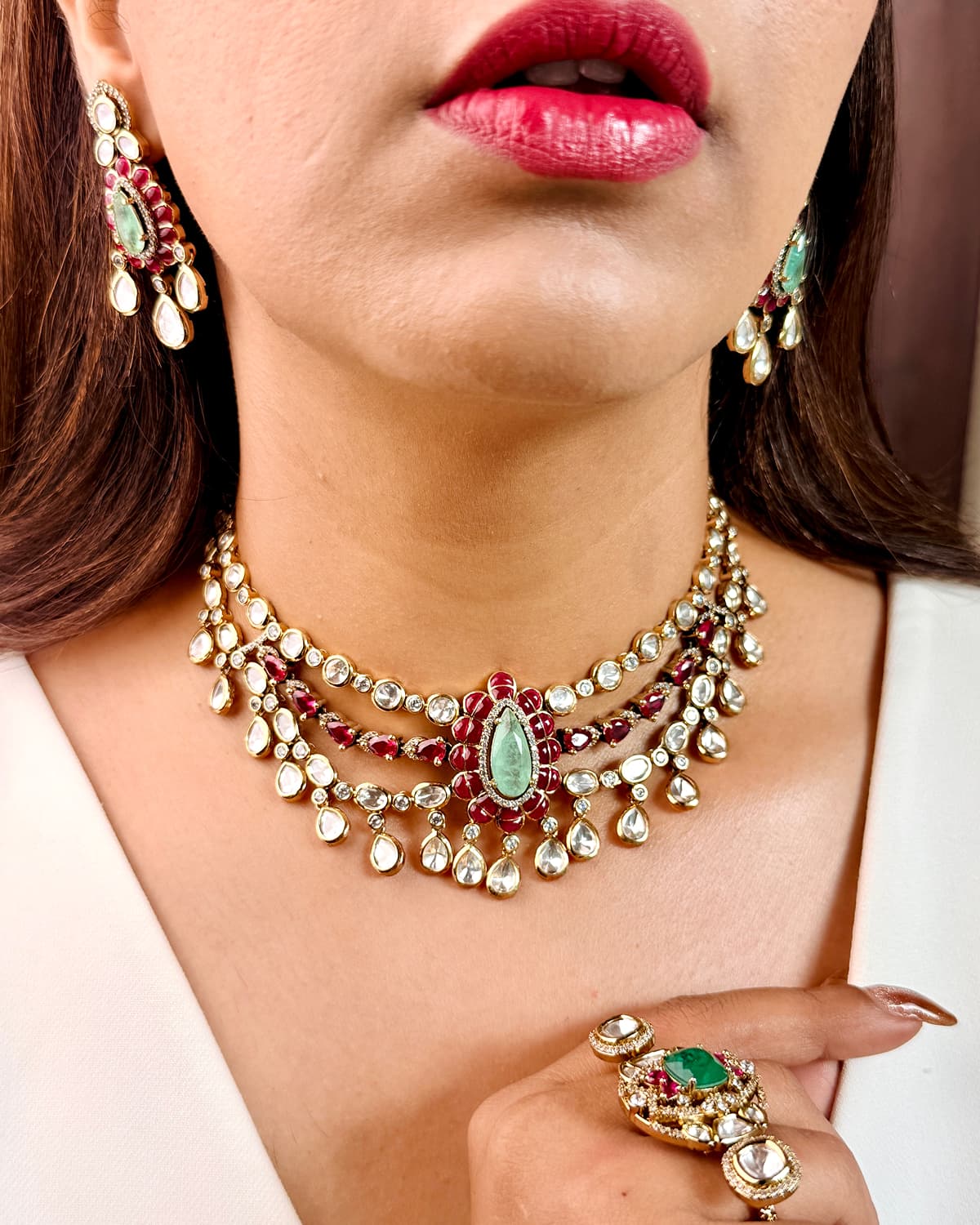 Tarini Royal Moissanite Necklace