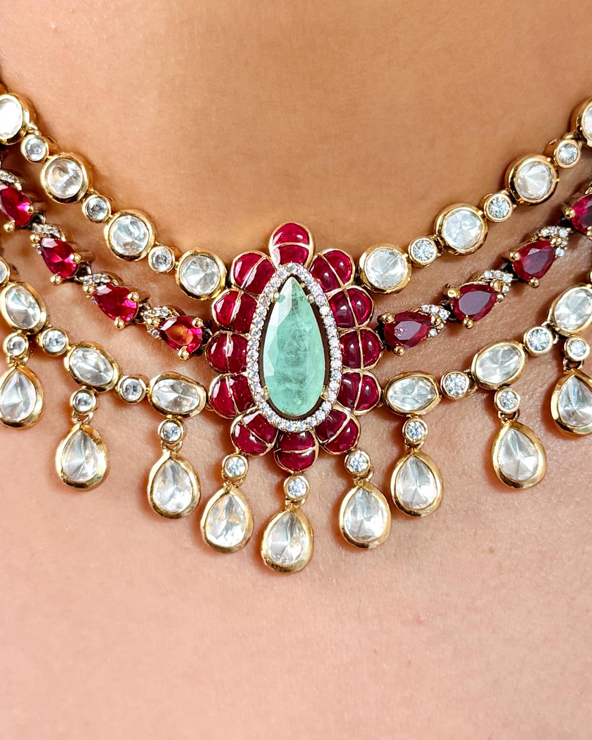 Tarini Royal Moissanite Necklace
