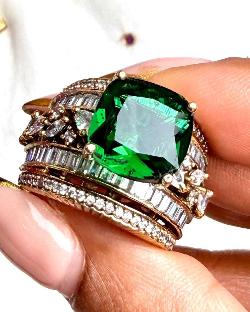 The Royal Crimson Stack Ring