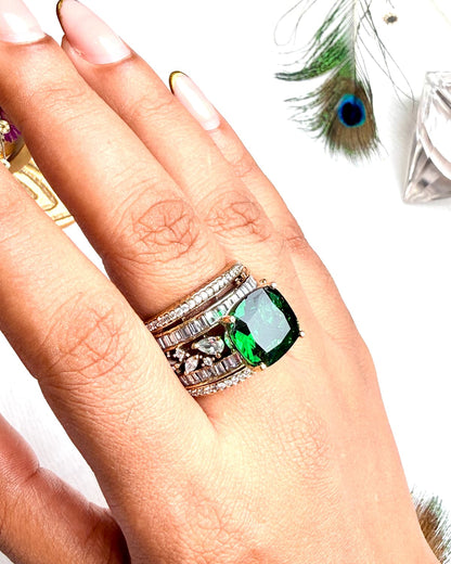 The Royal Crimson Stack Ring