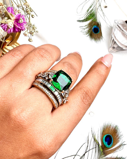 The Royal Crimson Stack Ring