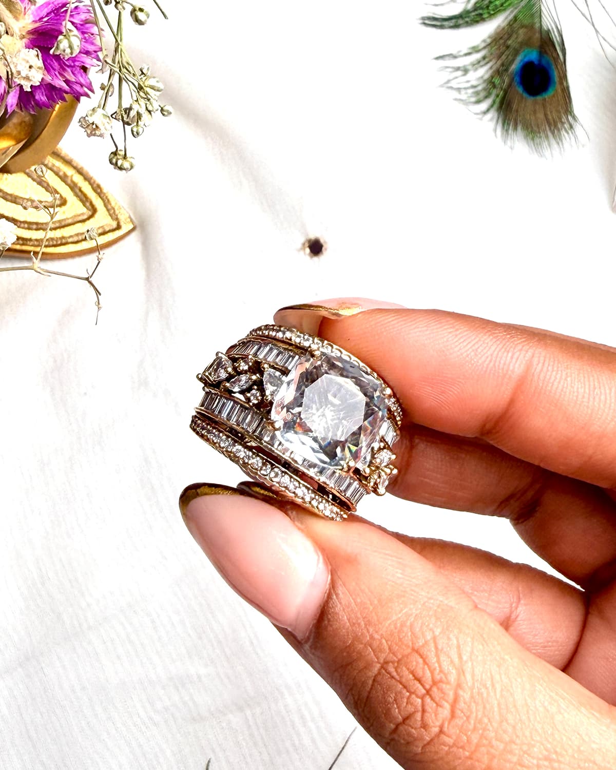 The Royal Crimson Stack Ring