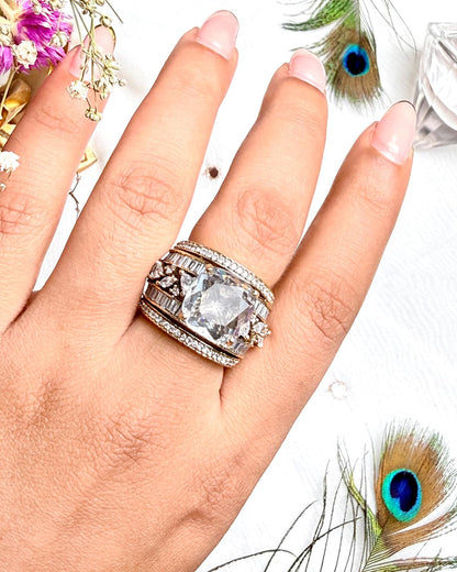The Royal Crimson Stack Ring