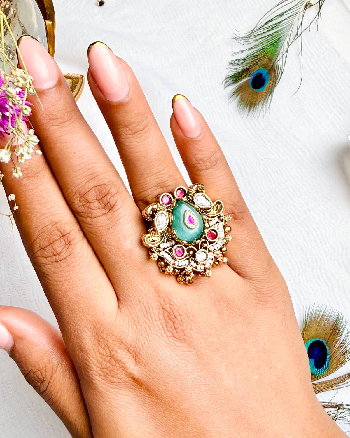 The Royal Teardrop Heritage Ring