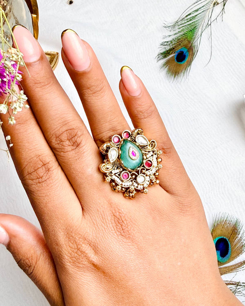The Royal Teardrop Heritage Ring