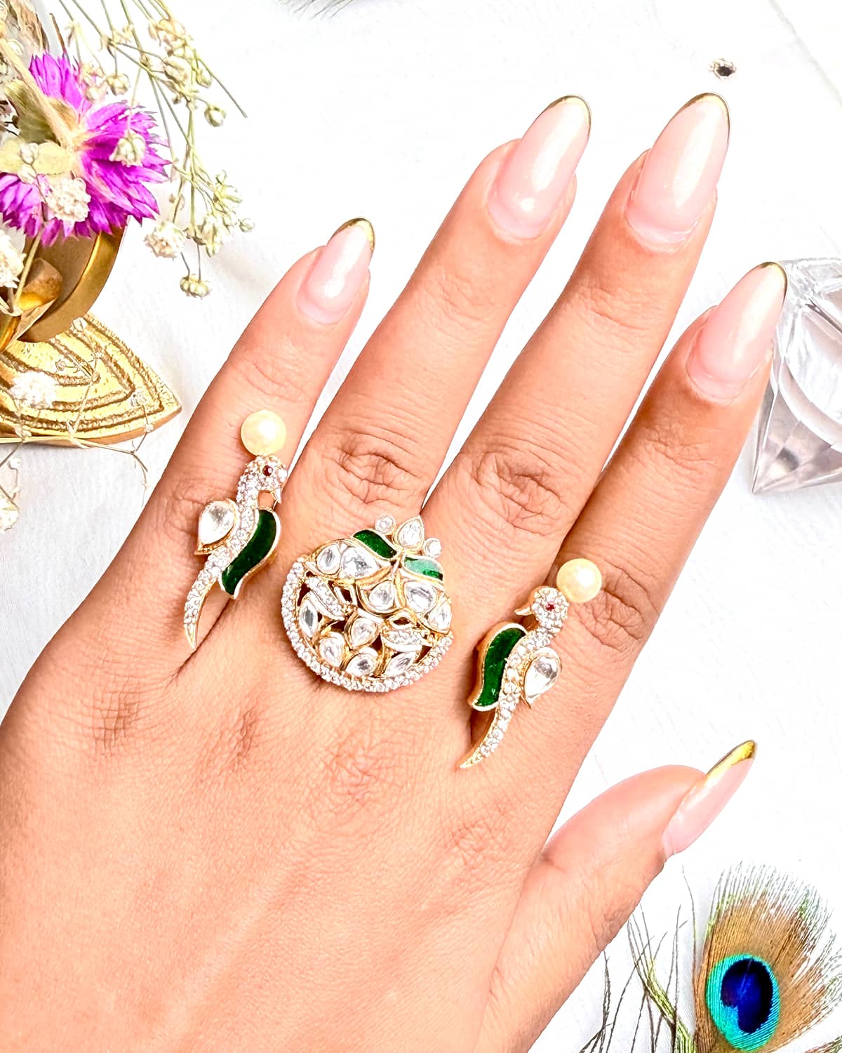 The Zoya Two-Finger Statement Ring