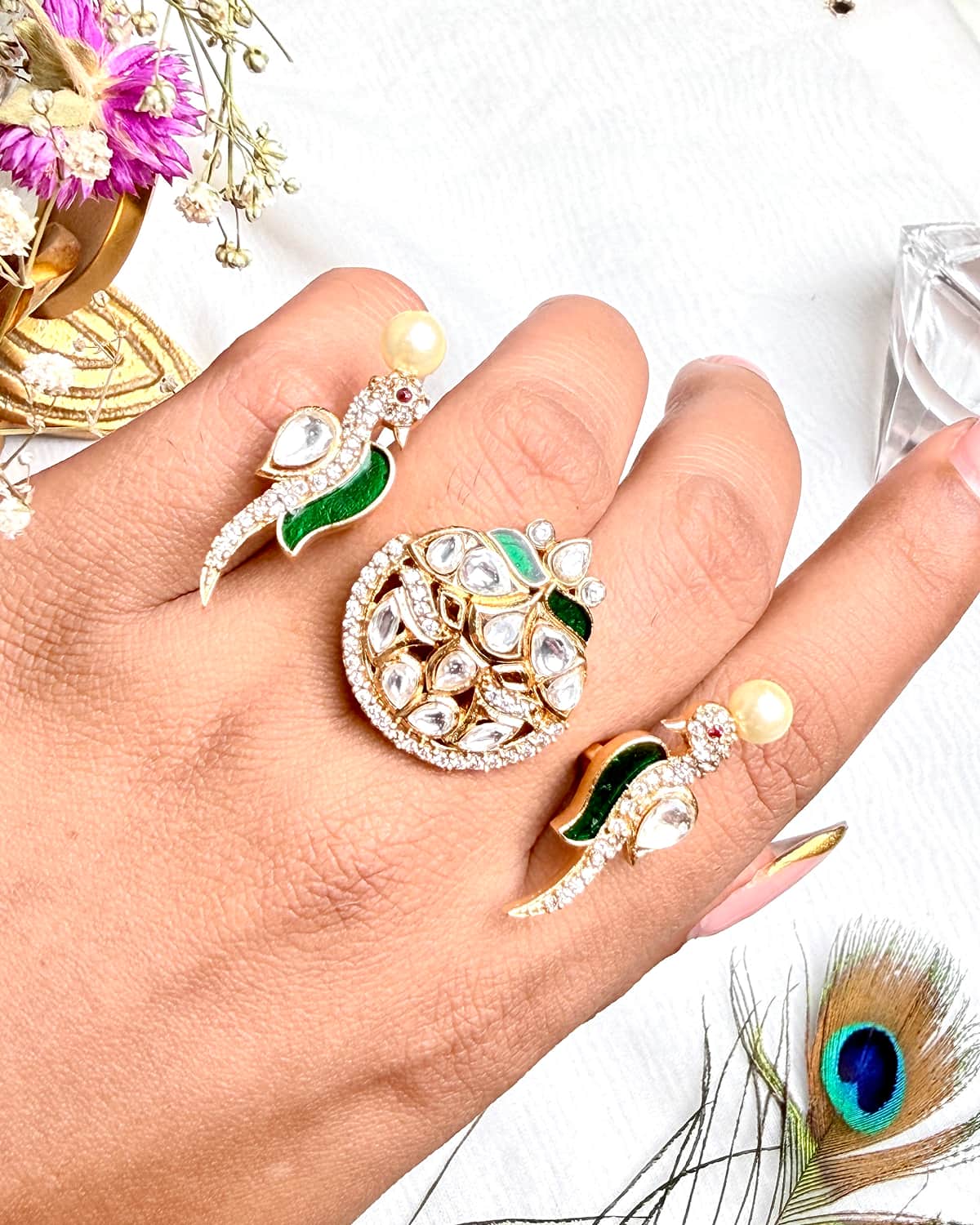 The Zoya Two-Finger Statement Ring