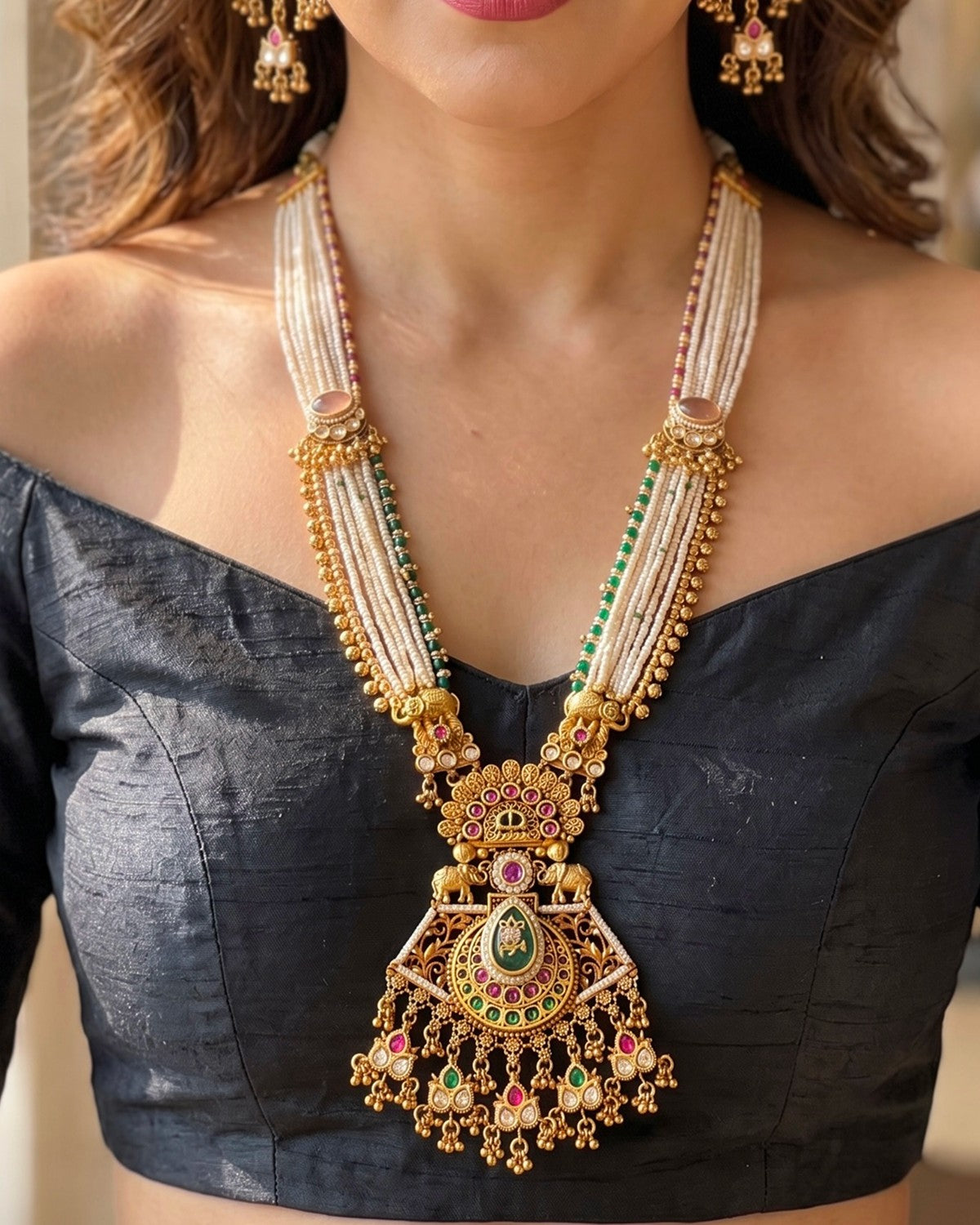 Vaidehi Heritage Kantha Mala Set