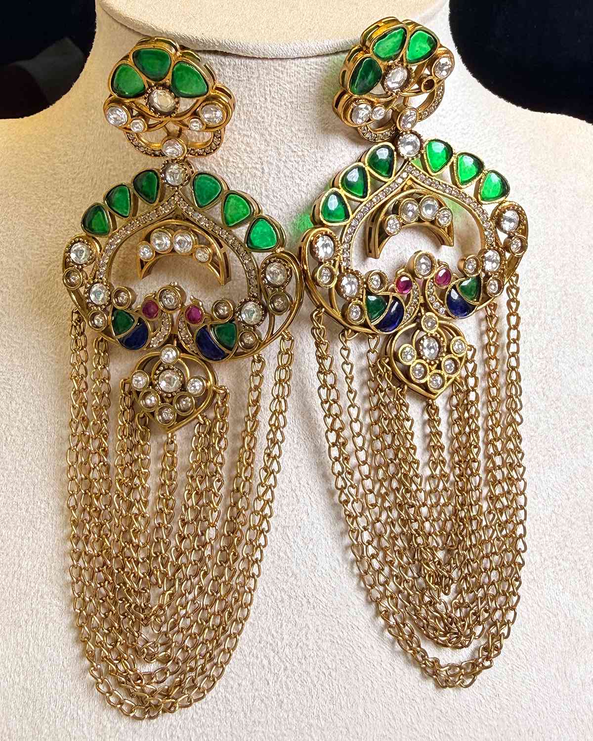 Zoya Pachi Kundan Earrings