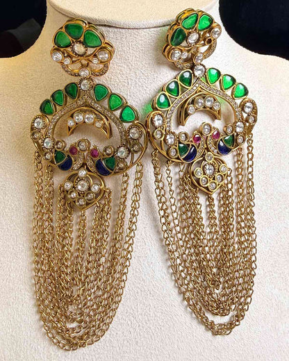 Zoya Pachi Kundan Earrings